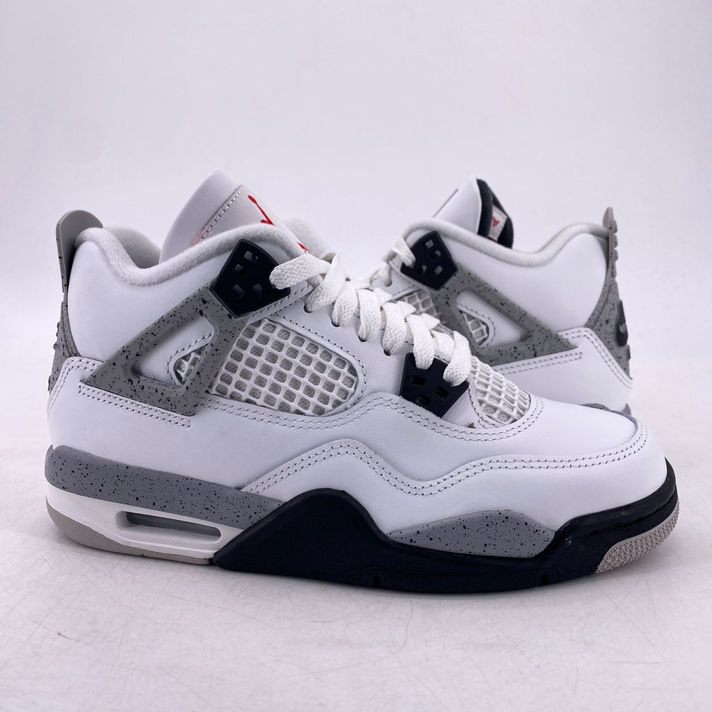 Air Jordan (GS) 4 Retro "White Cement" 2025 New Size 5Y