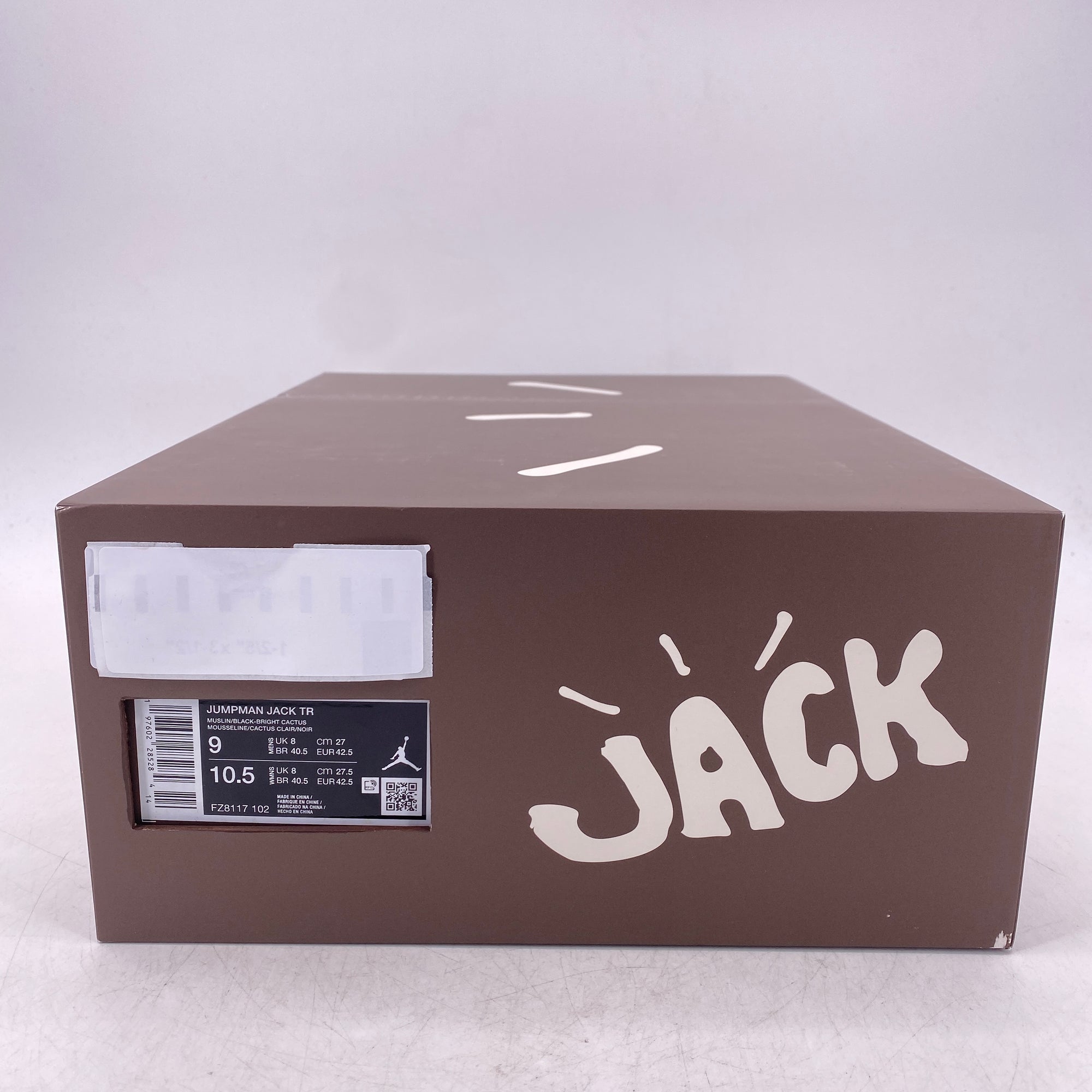 Air Jordan Jumpman Jack &quot;Travis Scott Bright Cactus&quot; 2025 New Size 9