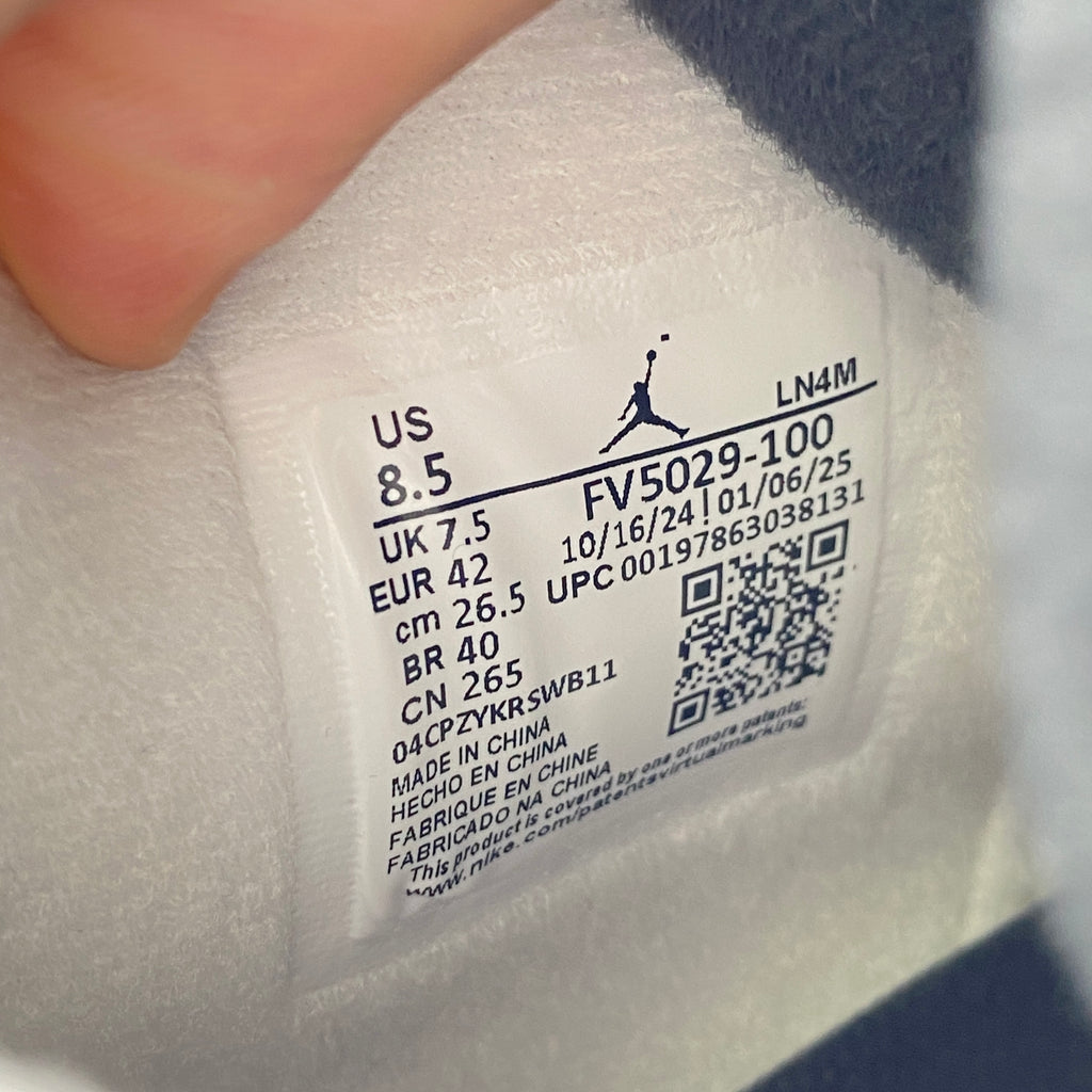 Air Jordan 4 Retro "White Cement" 2025 New Size 8.5