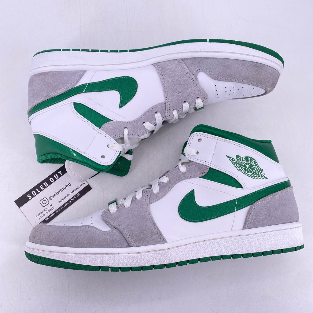Air Jordan 1 Mid "Grey Green" 2021 Used Size 13