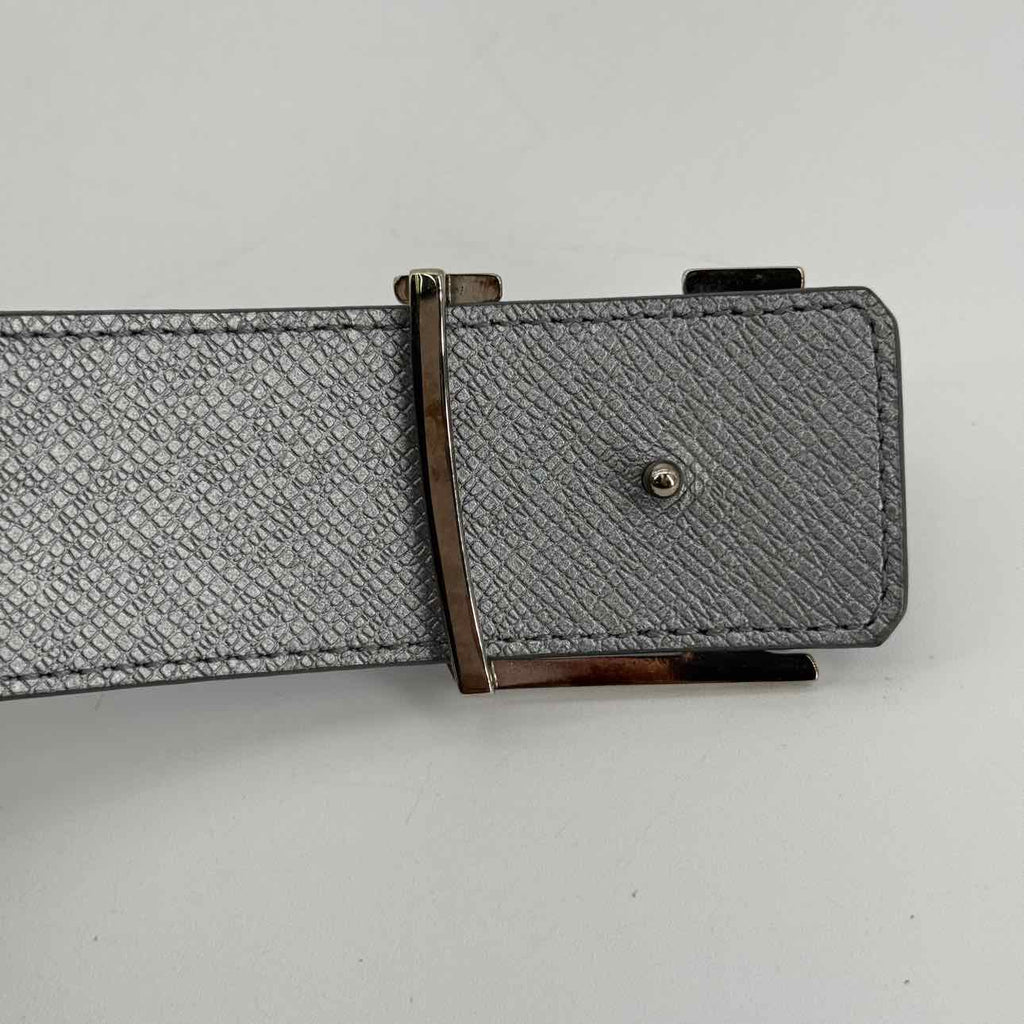 Louis Vuitton Belt "INITIALES" Used Grey Size 44