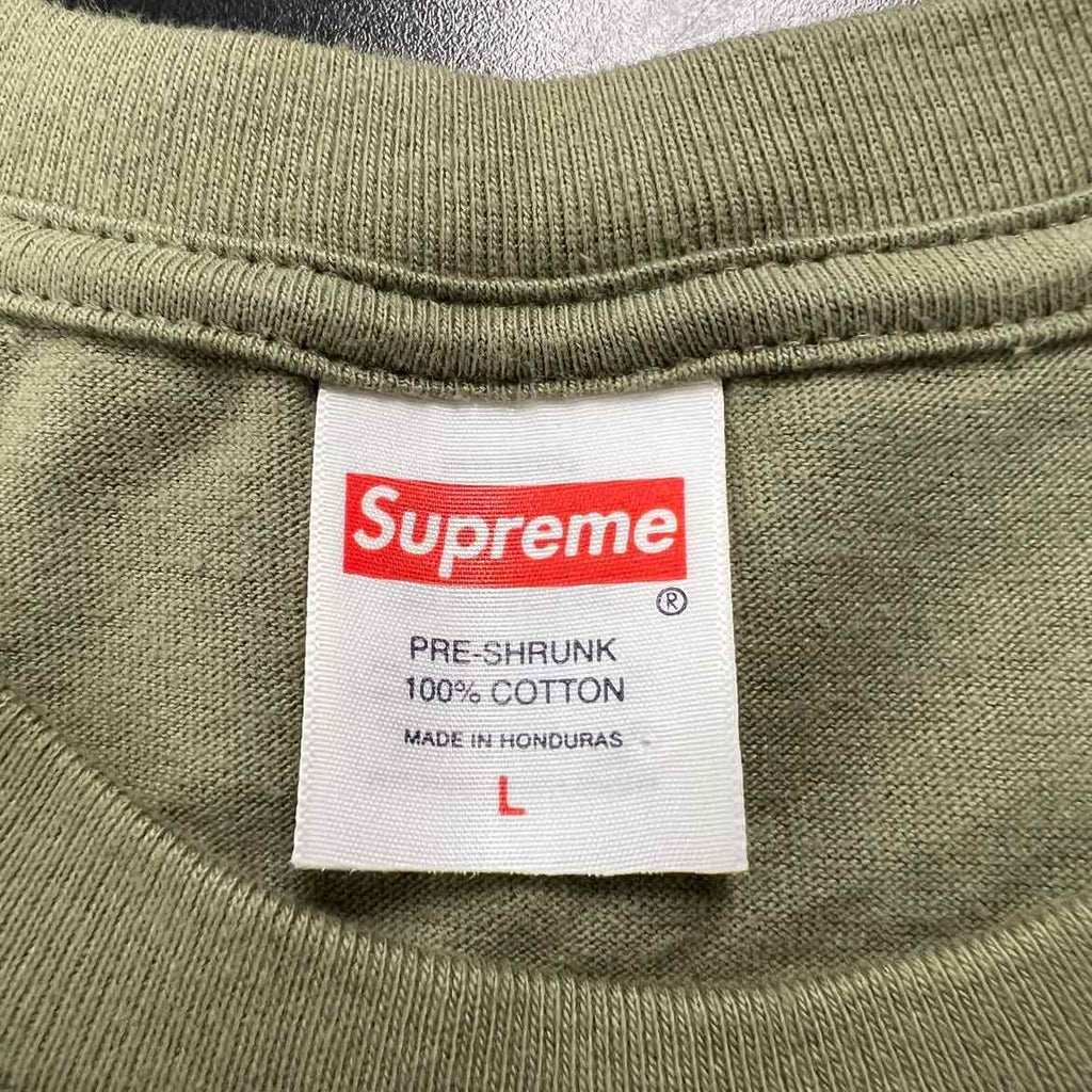 Supreme T-Shirt "GOD SAVE US" Olive New Size L