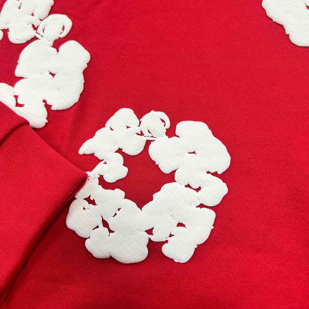 Denim Tears Hoodie "COTTON WREATH" Red New Size S