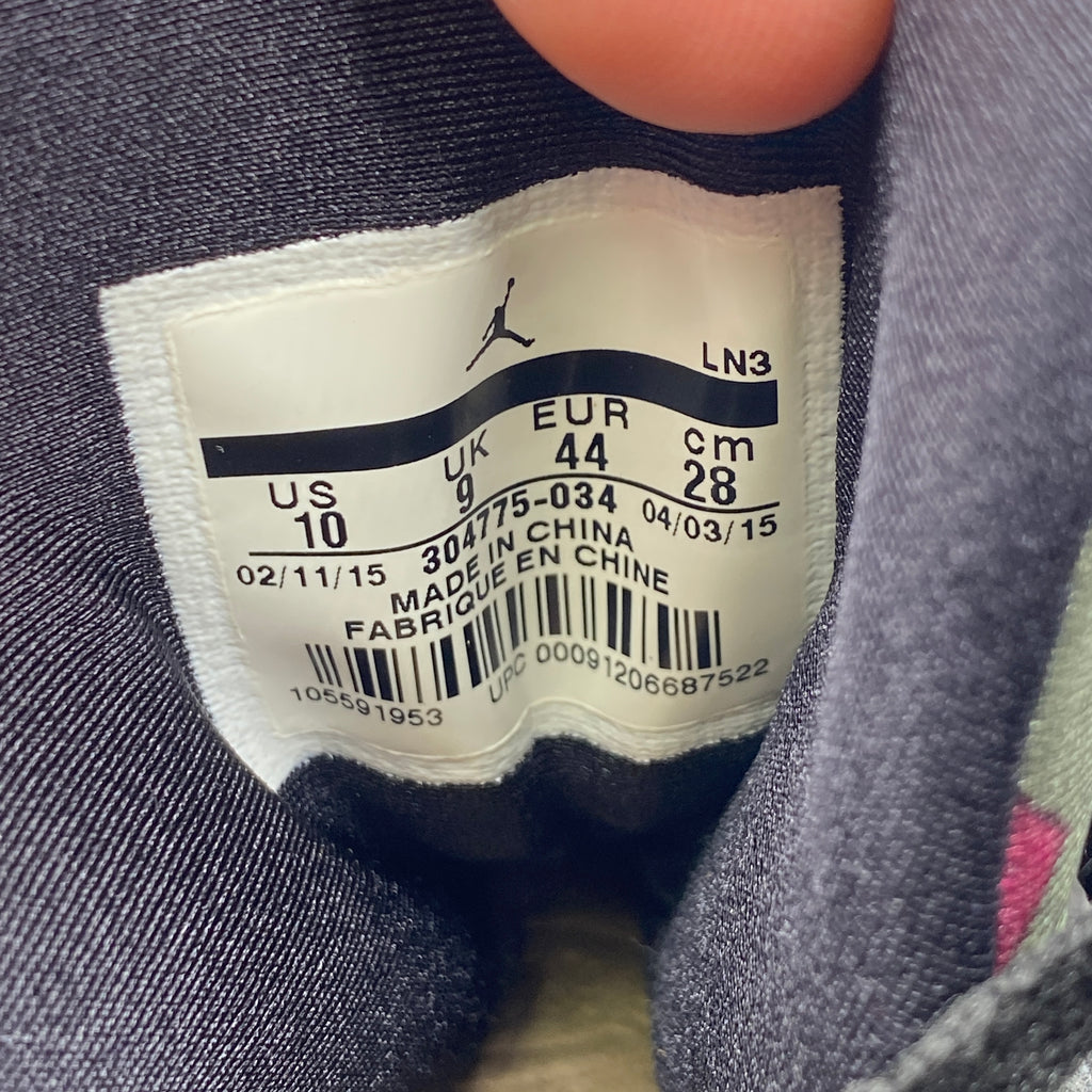 Air Jordan 7 Retro "Bordeaux" 2015 Used Size 10