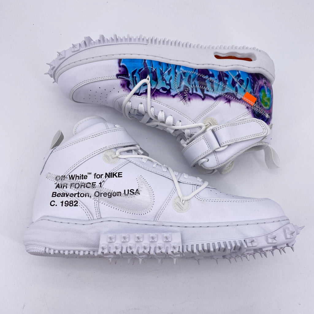 Nike Air Force 1 Mid / OW "Graffiti" 2023 New Size 12