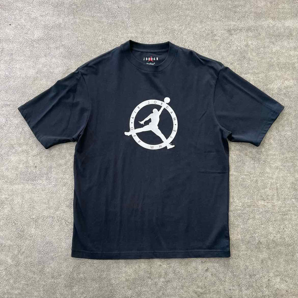 OFF-WHITE T-Shirt "JORDAN" Black New Size M