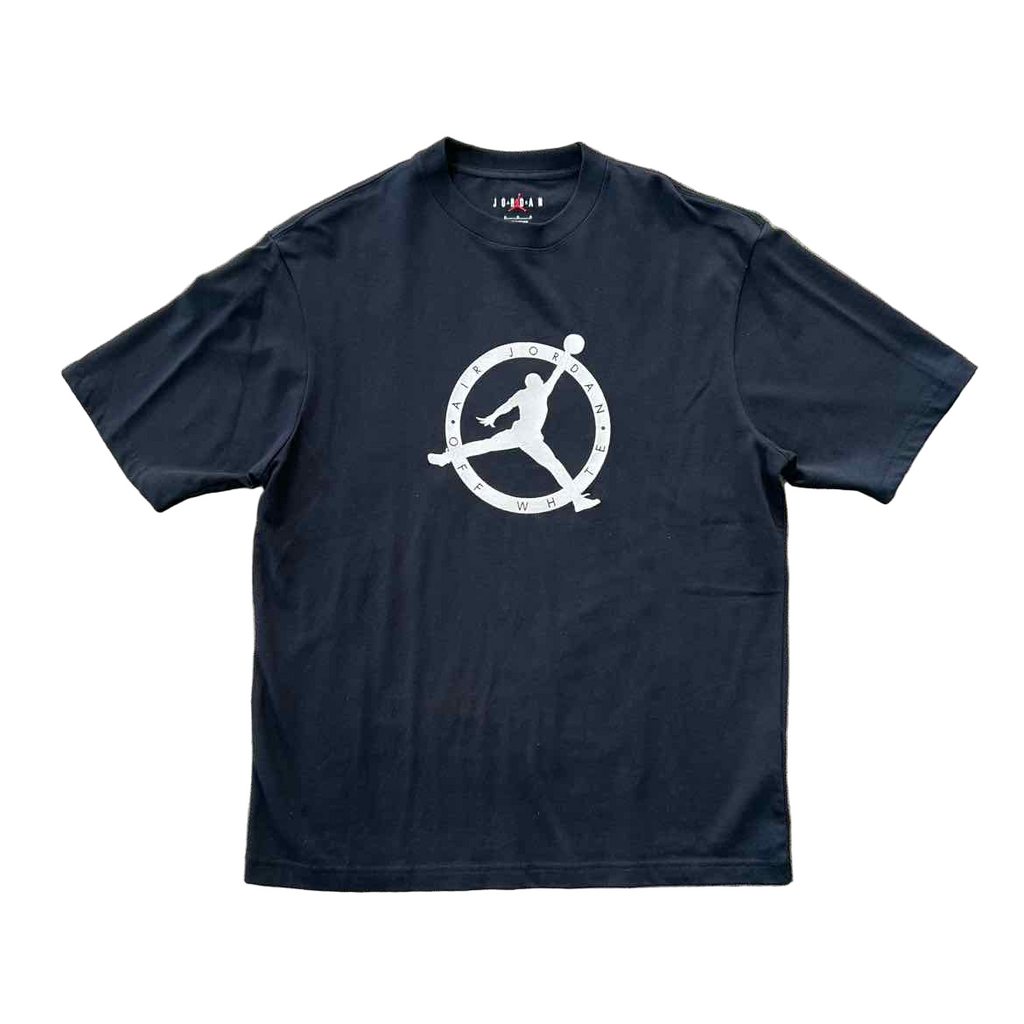 OFF-WHITE T-Shirt "JORDAN" Black New Size M