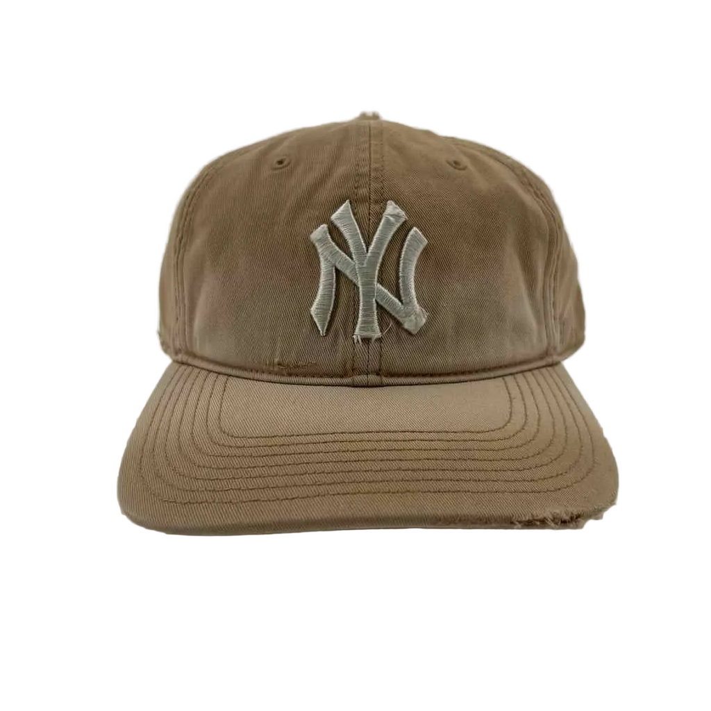 Kith Fitted Hat "YANKEES GARMENT WASH" New Khaki Size XXL