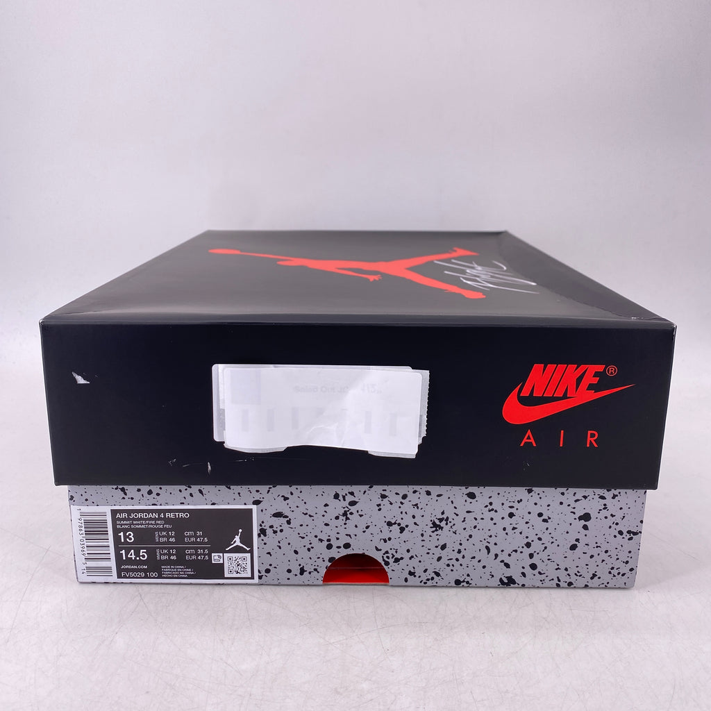 Air Jordan 4 Retro "White Cement" 2025 New Size 13