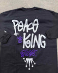 Stussy Long Sleeve "PEACE IS KING" Black Used Size L