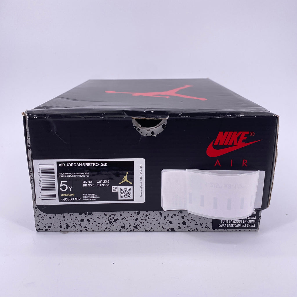 Air Jordan (GS) 5 Retro "Fire Red" 2020 New Size 5Y