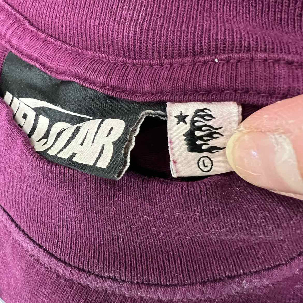 Hellstar T-Shirt "JESUS" Burgundy New Size L