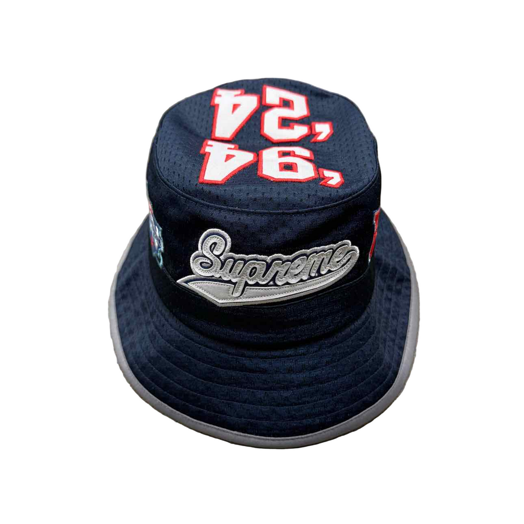 Supreme Bucket Hat "PLAYOFF" Used 2025 Navy Size S/M