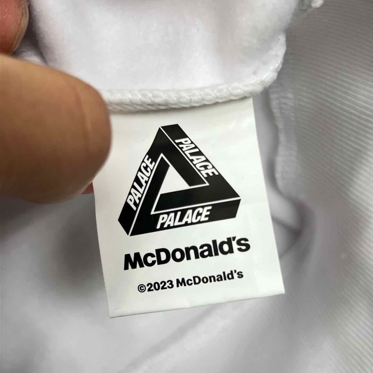 Palace Hoodie &quot;PALACE X MCDONALDS&quot; White New Size M