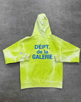 Gallery DEPT. Zip Up "FRENCH" Lime Green Used Size S