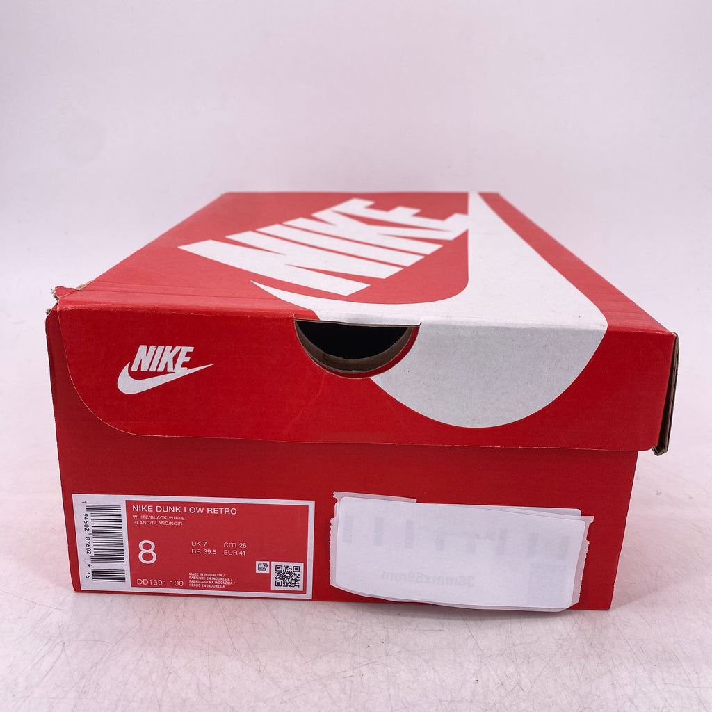 Nike Dunk Low "Black White" 2023 New Size 8