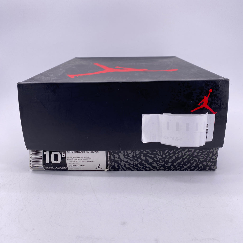 Air Jordan 3 Retro "True Blue" 2016 Used Size 10.5