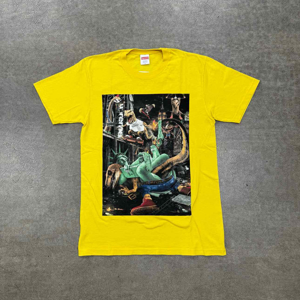 Supreme T-Shirt "T-REX" Yellow Used Size S