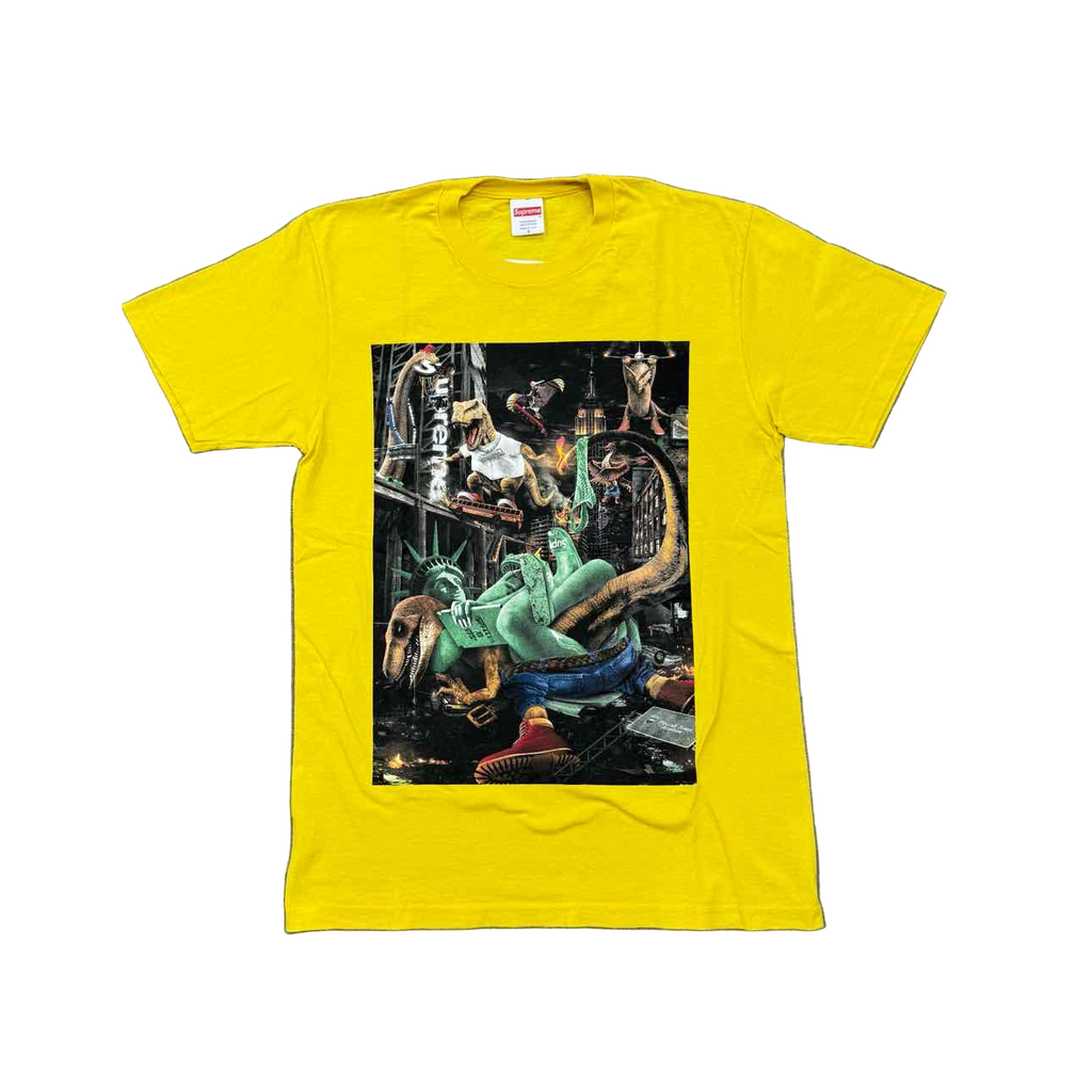 Supreme T-Shirt "T-REX" Yellow Used Size S