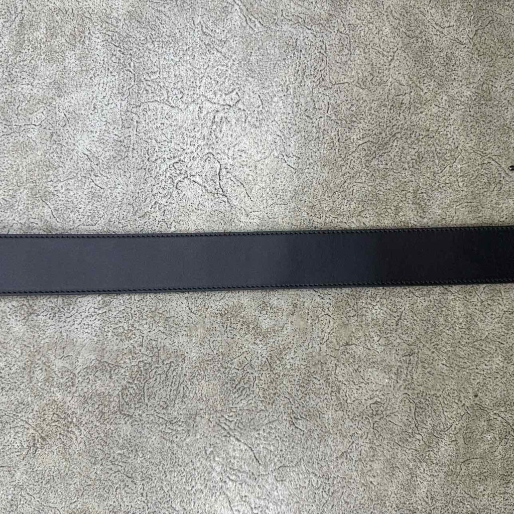 Gucci (W) Belt "GG GOLD BUCKLE" New Black Size 30