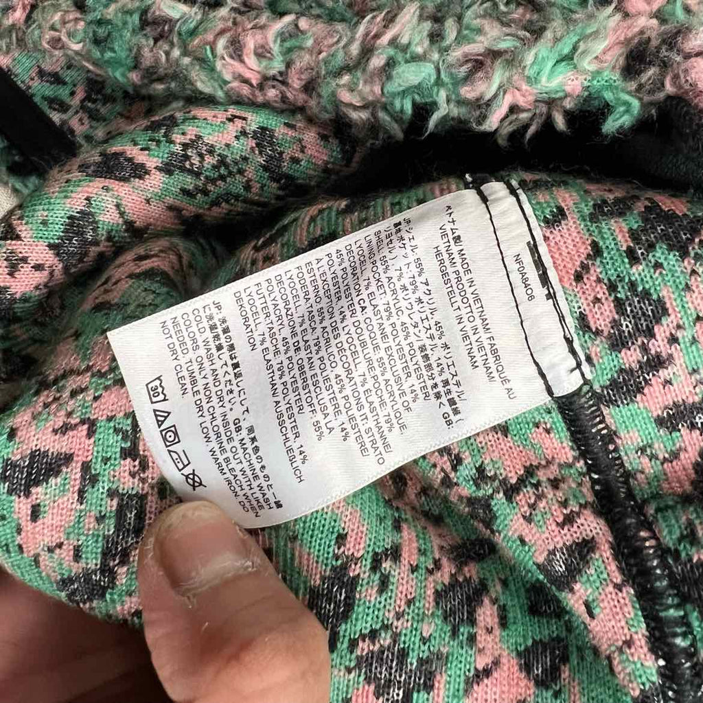 Supreme Crewneck Sweater "TNF HIGH PILE FLEECE" Green Used Size S