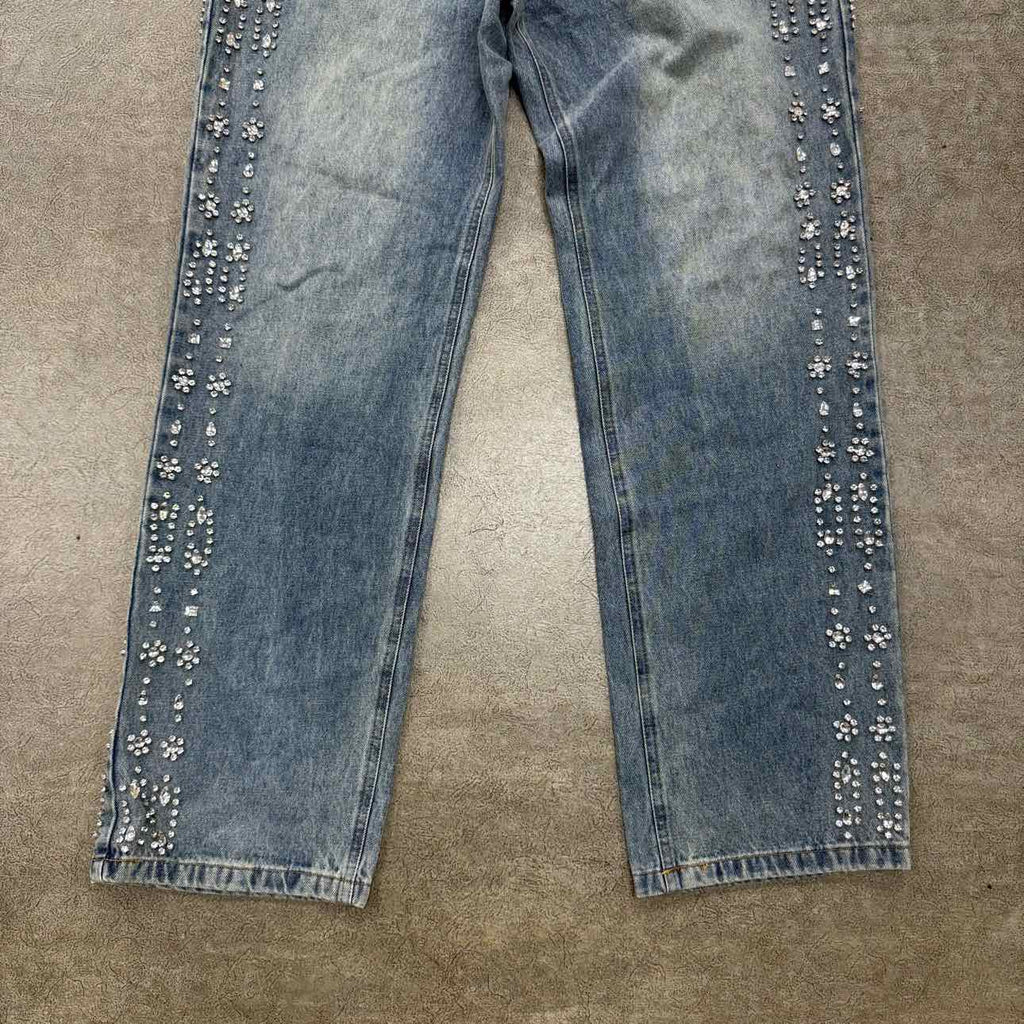 Vale Jeans "RHINESTONE" Blue Used Size 30