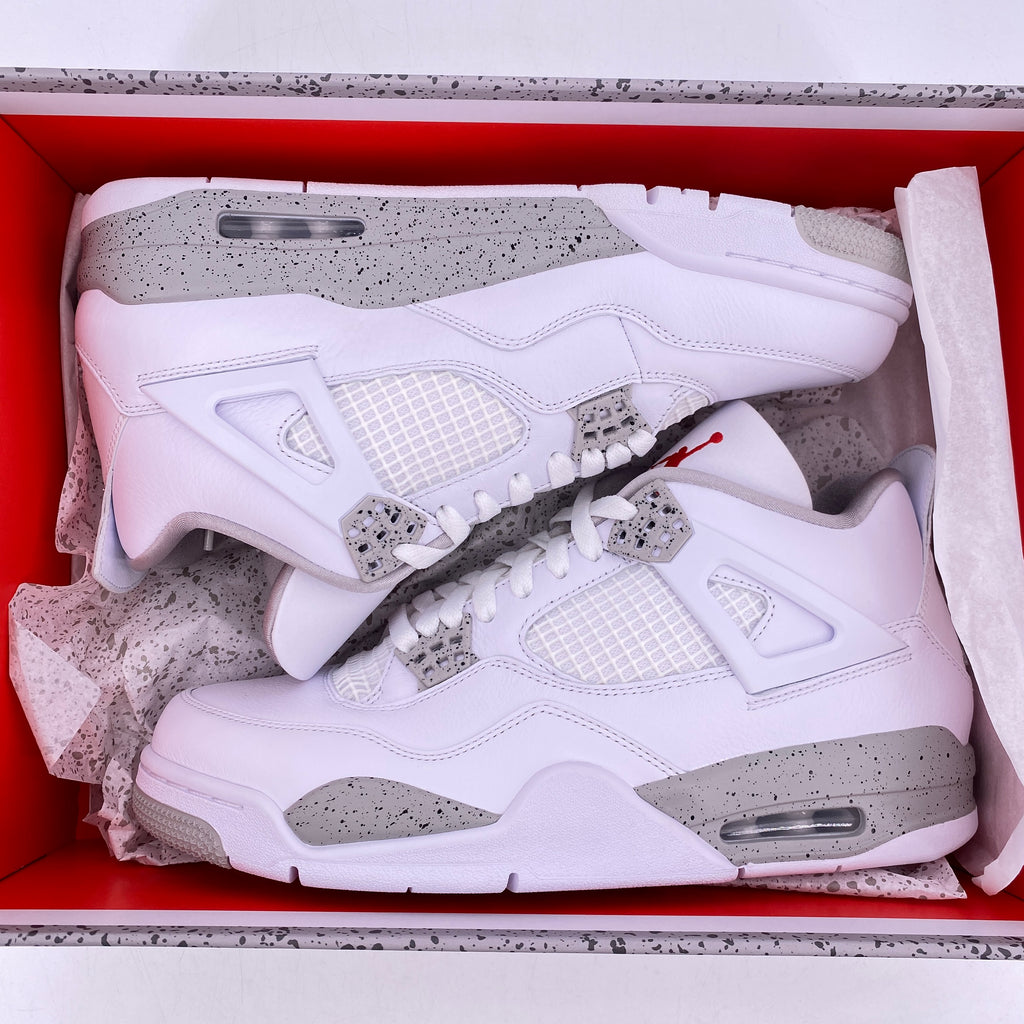 Air Jordan 4 Retro "White Oreo" 2021 New Size 10