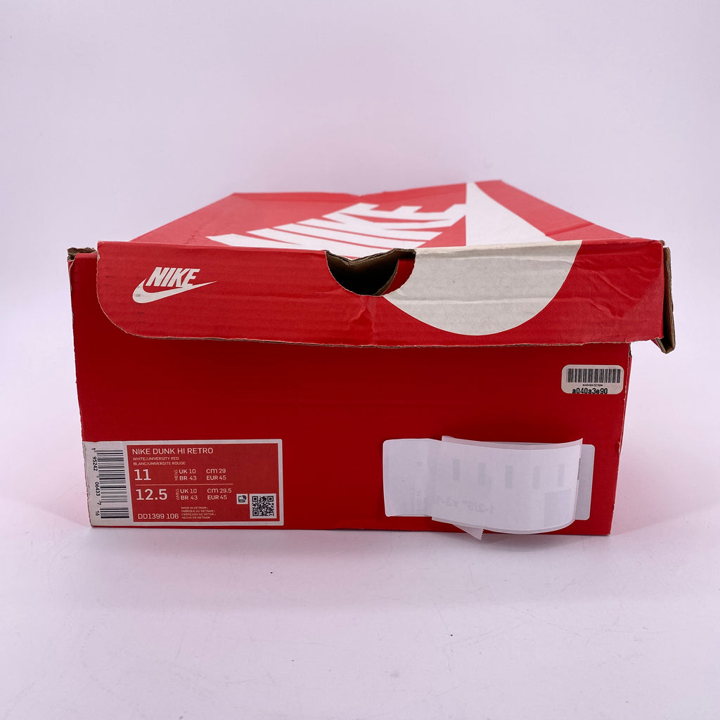 Nike Dunk High Retro "Championship White Red" 2022 New Size 11