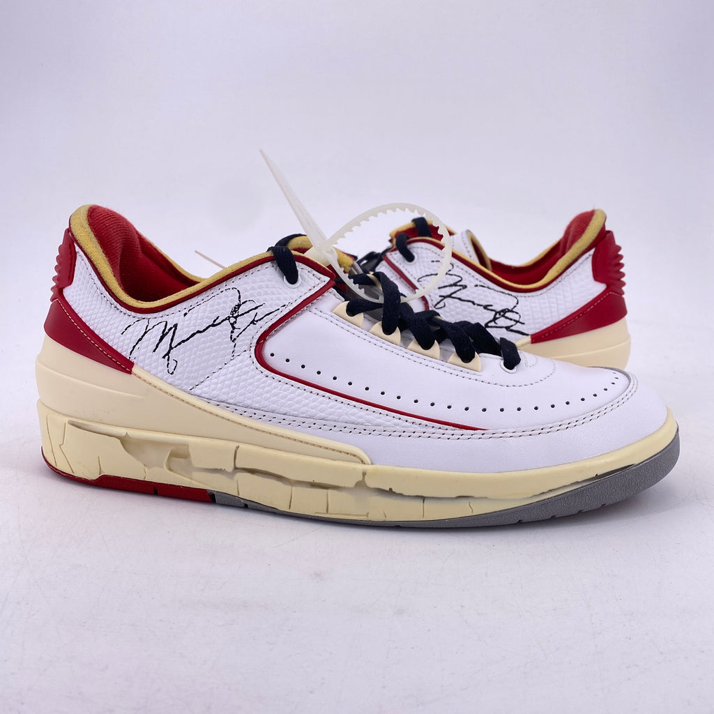 Air Jordan 2 Retro Low "Ow White Red" 2021 Used Size 9.5