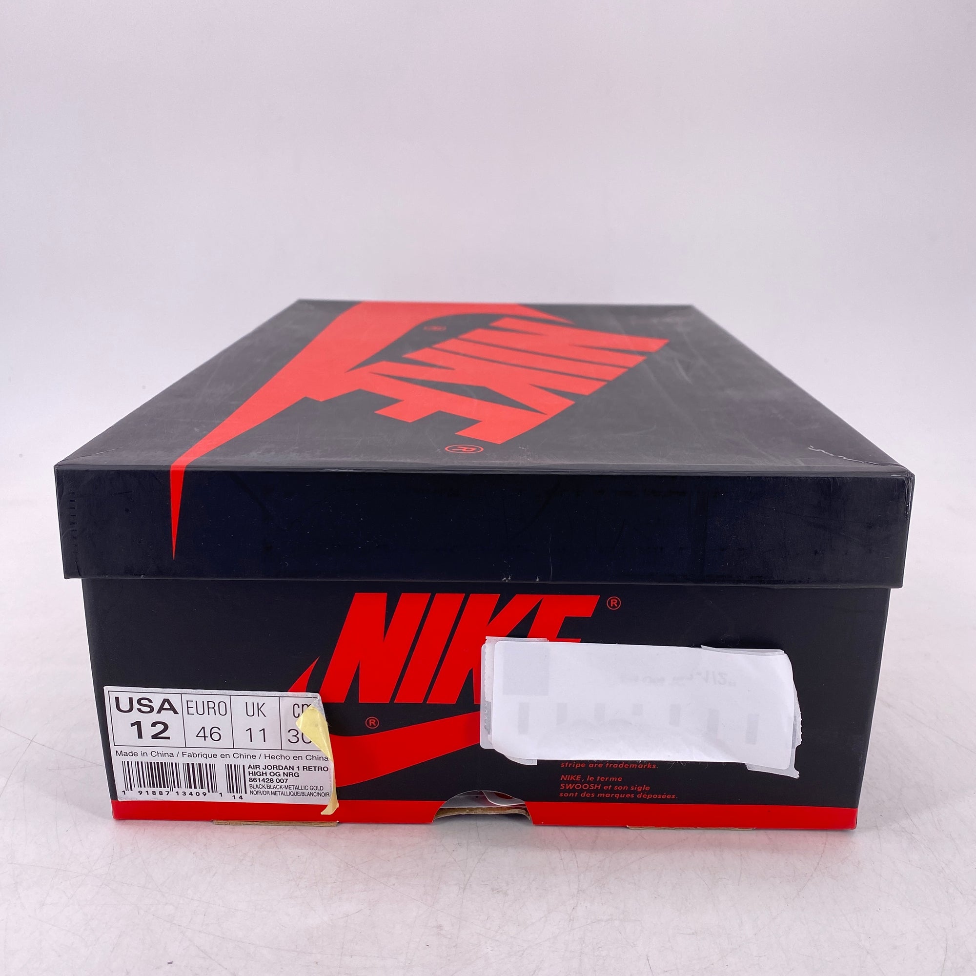 Air Jordan 1 Retro High OG &quot;Gold Toe&quot; 2018 Used Size 12