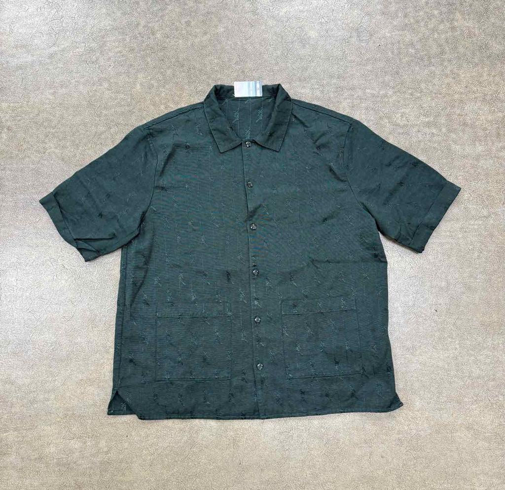 Kith Button Up "MONOGRAM" Green Used Size XL