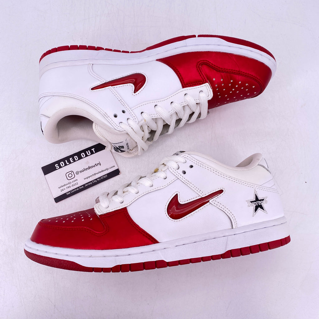Nike SB Dunk Low "Supreme Jewel Red" 2019 Used Size 8.5