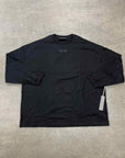 Fear of God Long Sleeve "PIQUET PATCH" Black New Size XL