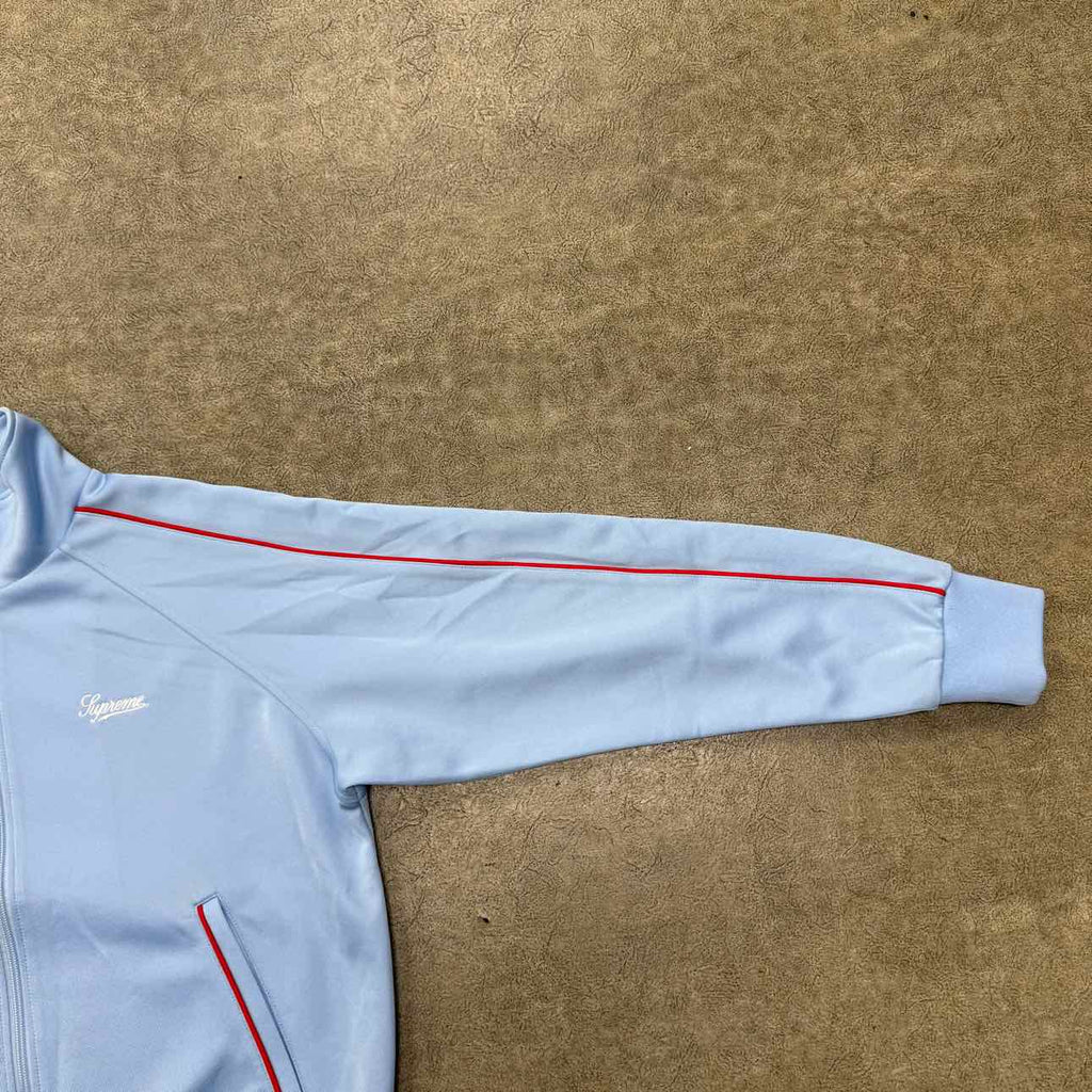 Supreme Track Jacket "TRICOT" Light Blue New Size S