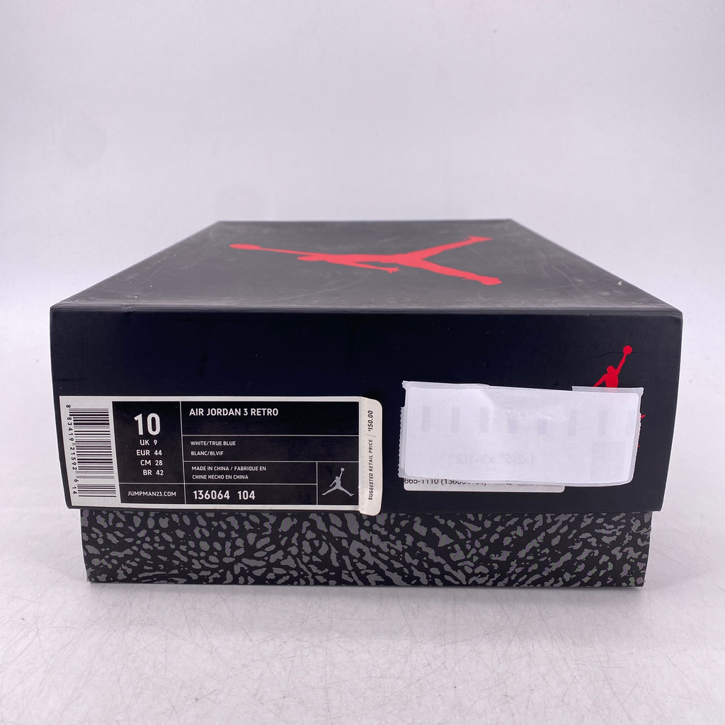 Air Jordan 3 Retro "True Blue" 2011 Used Size 10