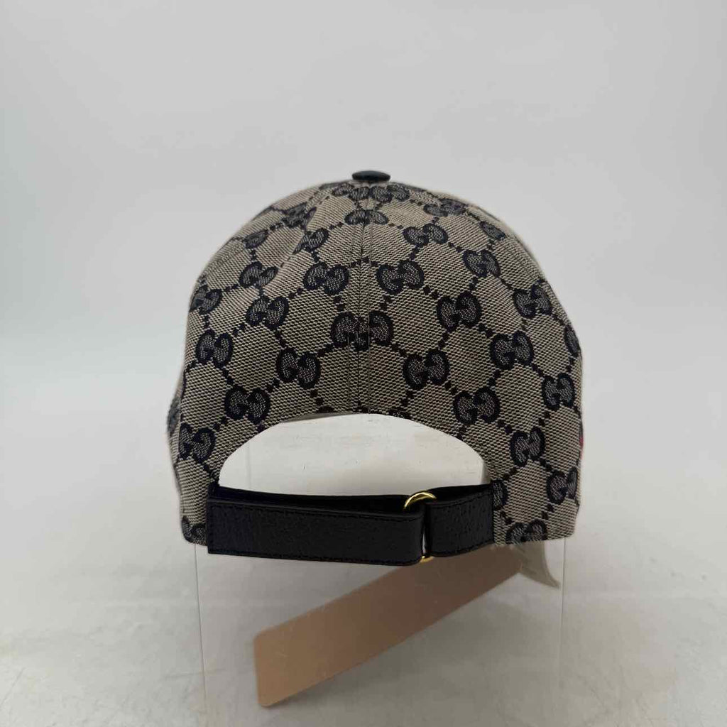 Gucci Strapback "MONOGRAM" Used Blue Size S