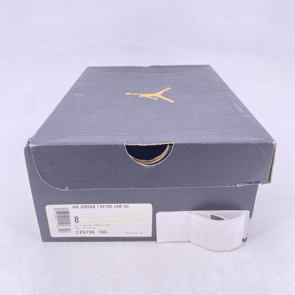 Air Jordan 1 Retro Low "Black Toe" 2023 New Size 8