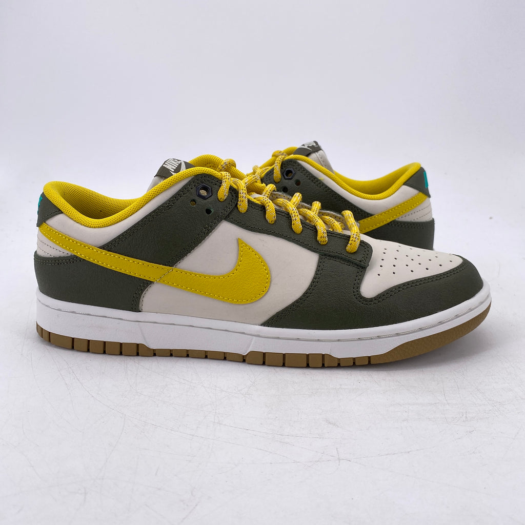 Nike Dunk Low Retro PRM "Cargo Khaki Vivid Sulfur" 2023 Used Size 9.5
