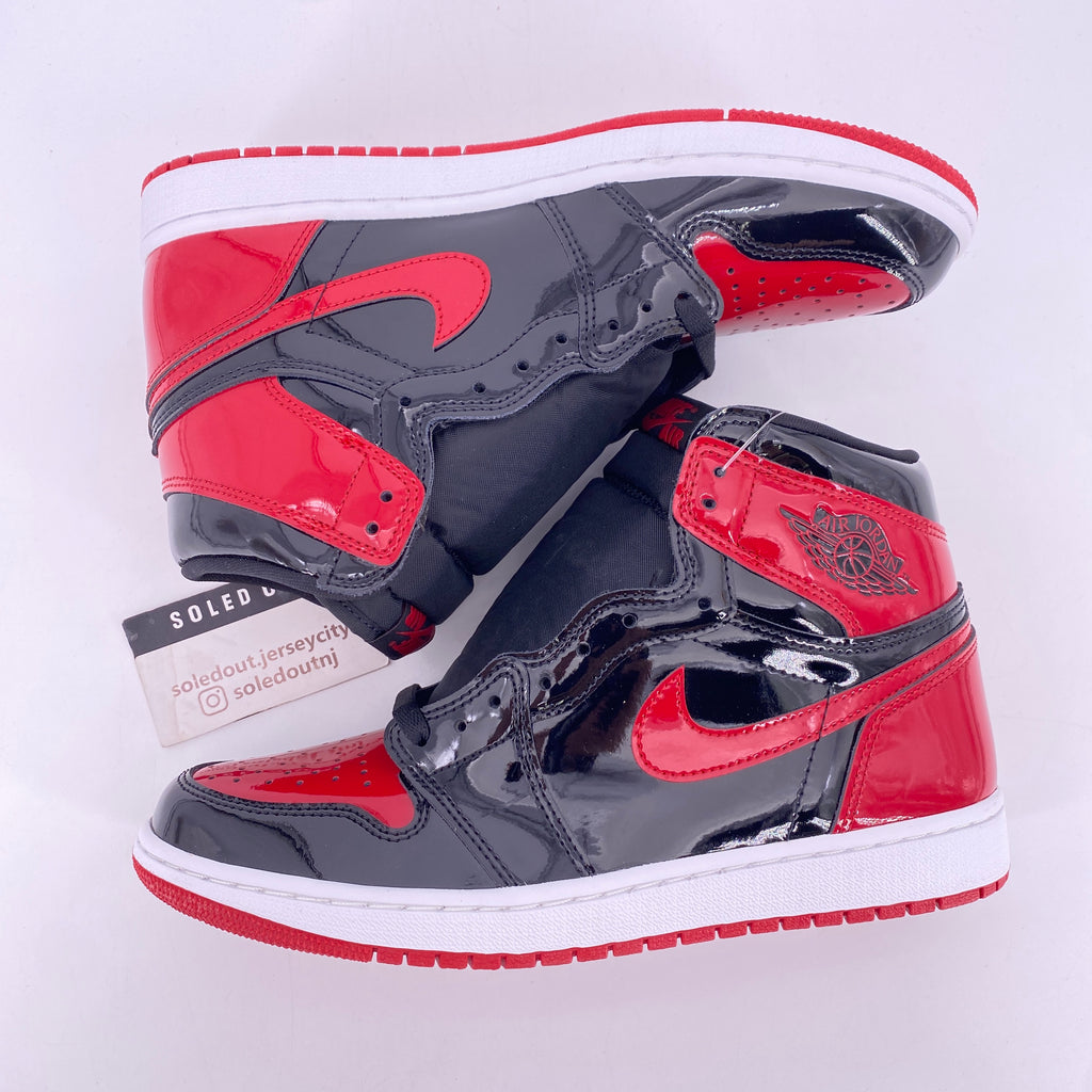 Air Jordan 1 Retro High OG "Patent Bred" 2021 New Size 9
