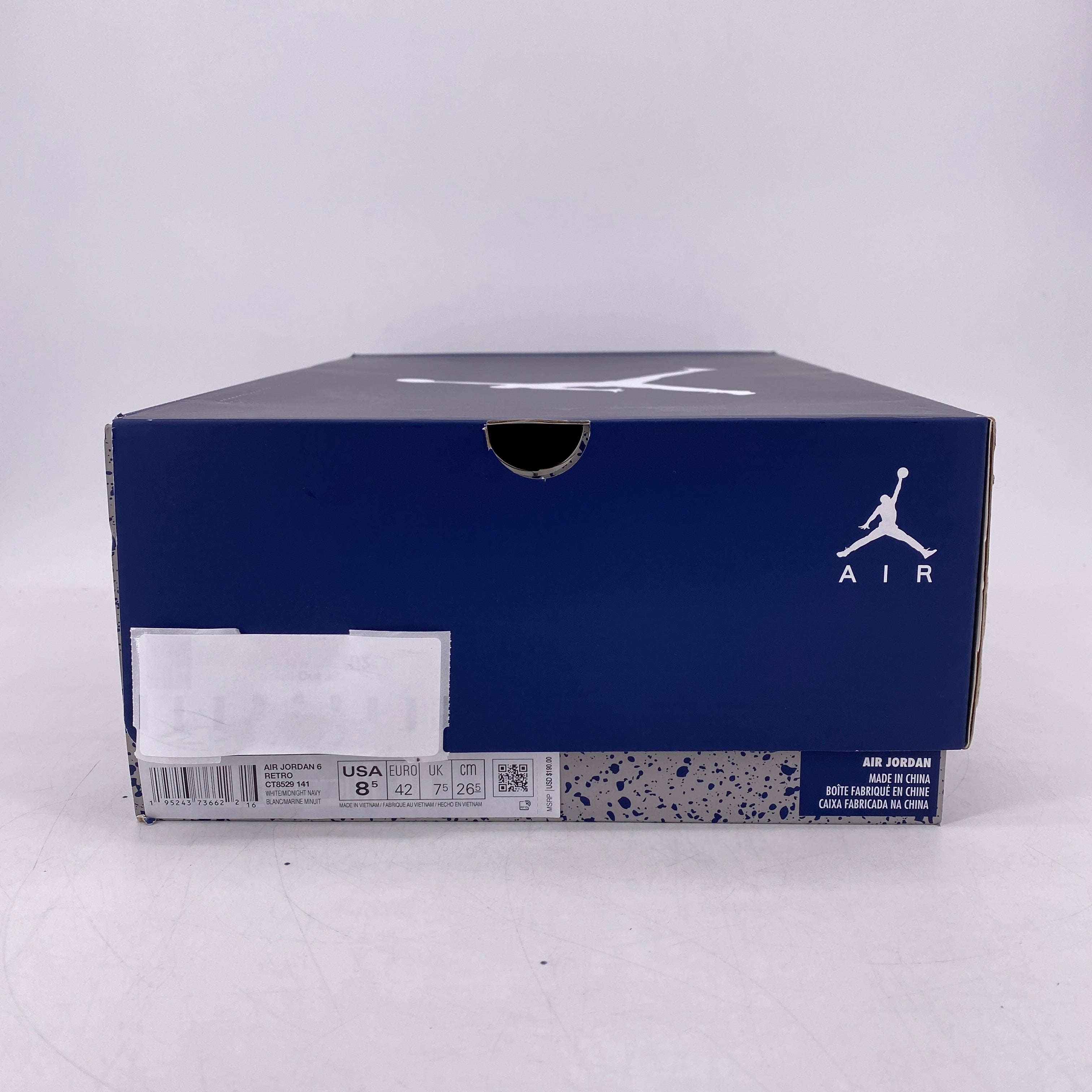 Air Jordan 6 Retro &quot;Midnight Navy&quot; 2022 New Size 8.5