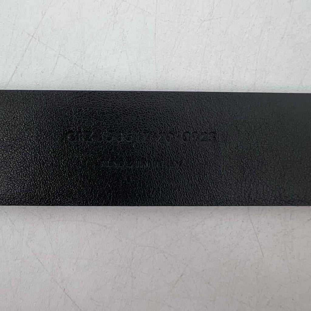 Saint Laurent Belt "ABRASIVATO OXFORD" New Black Size 70