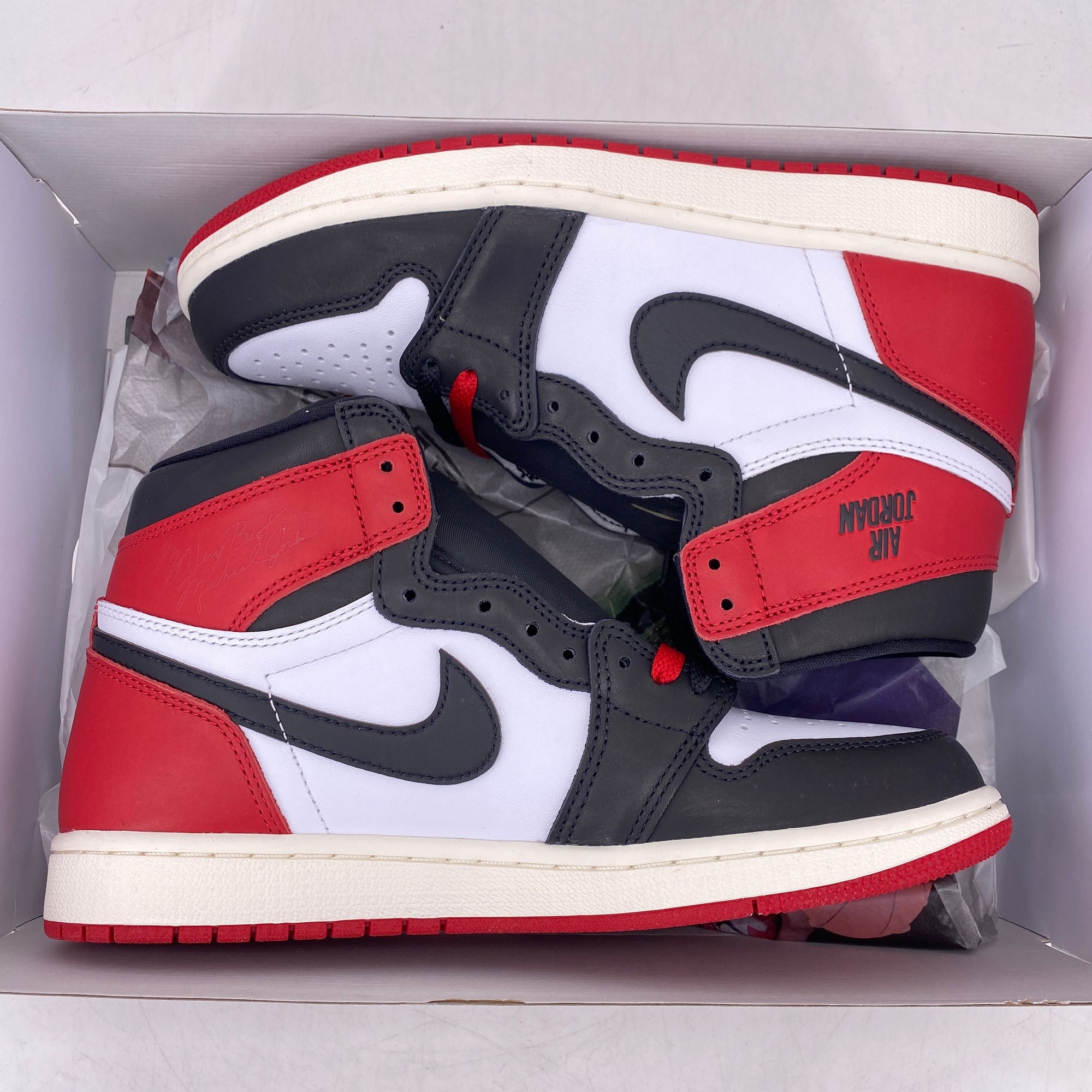 Air Jordan 1 Retro High OG &quot;Black Toe Reimagined&quot; 2024 New Size 8.5