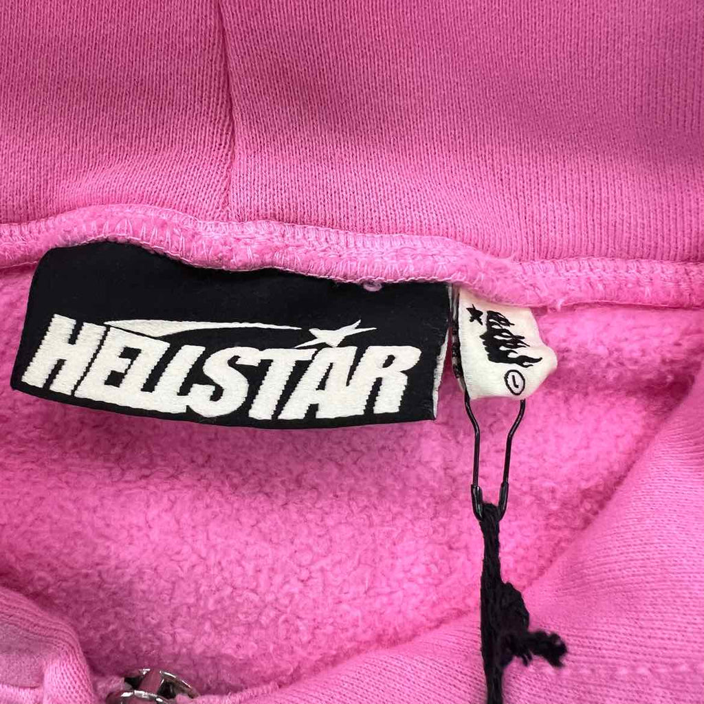 Hellstar Zip Up "FLAMES" Pink New Size L