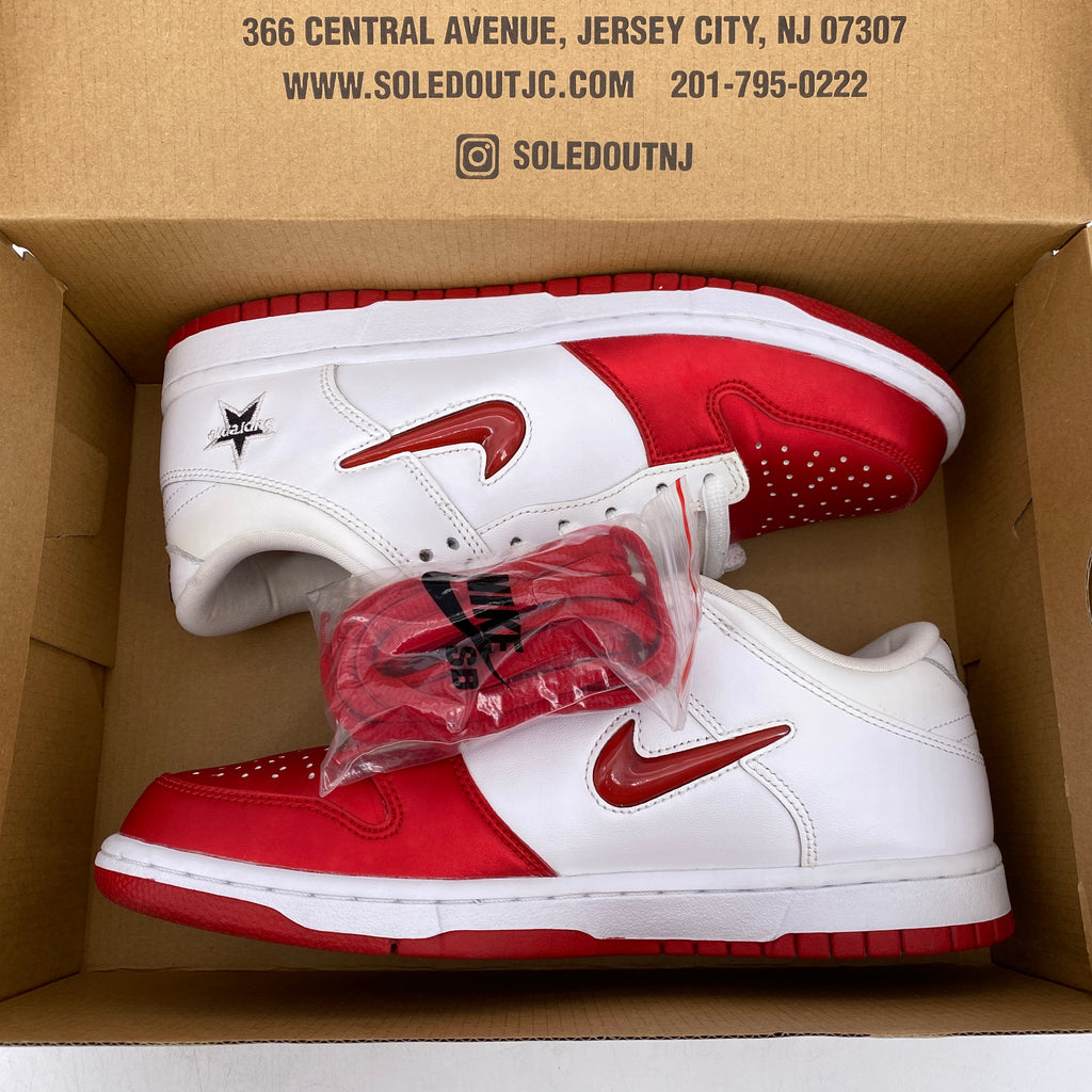 Nike SB Dunk Low "Supreme Jewel Red" 2019 Used Size 8.5