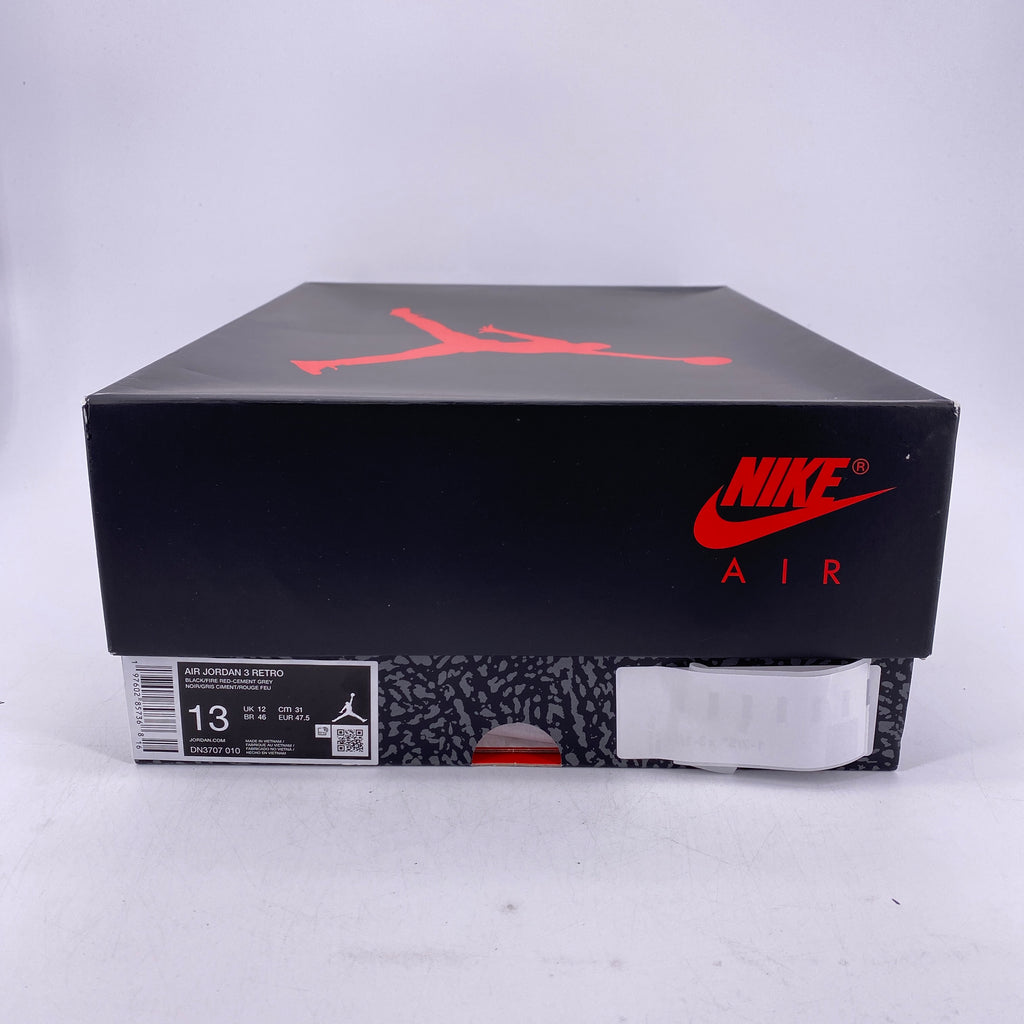 Air Jordan 3 Retro "Black Cement" 2024 New Size 13