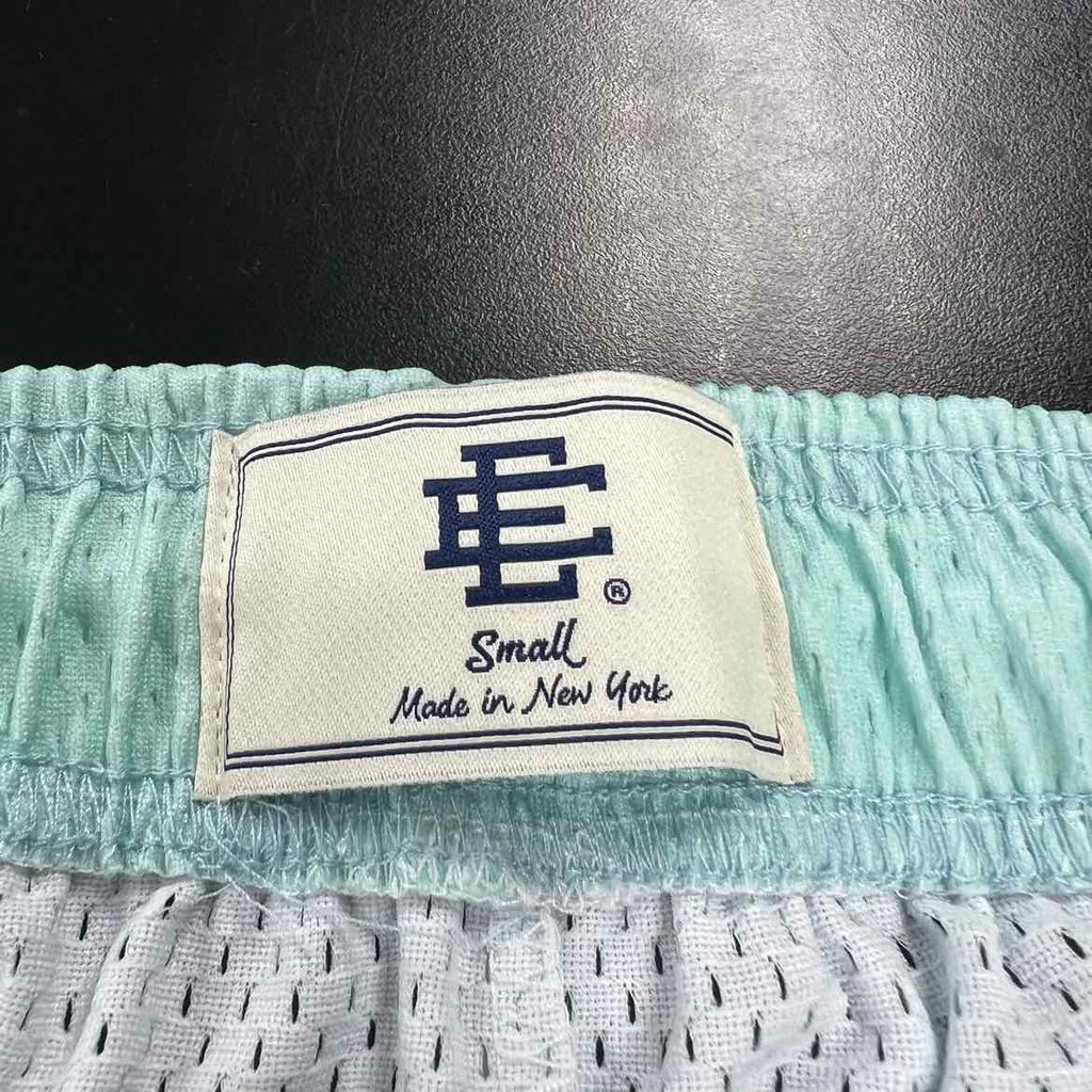 Eric Emanuel Mesh Shorts "SKYLINE" Blue New Size S