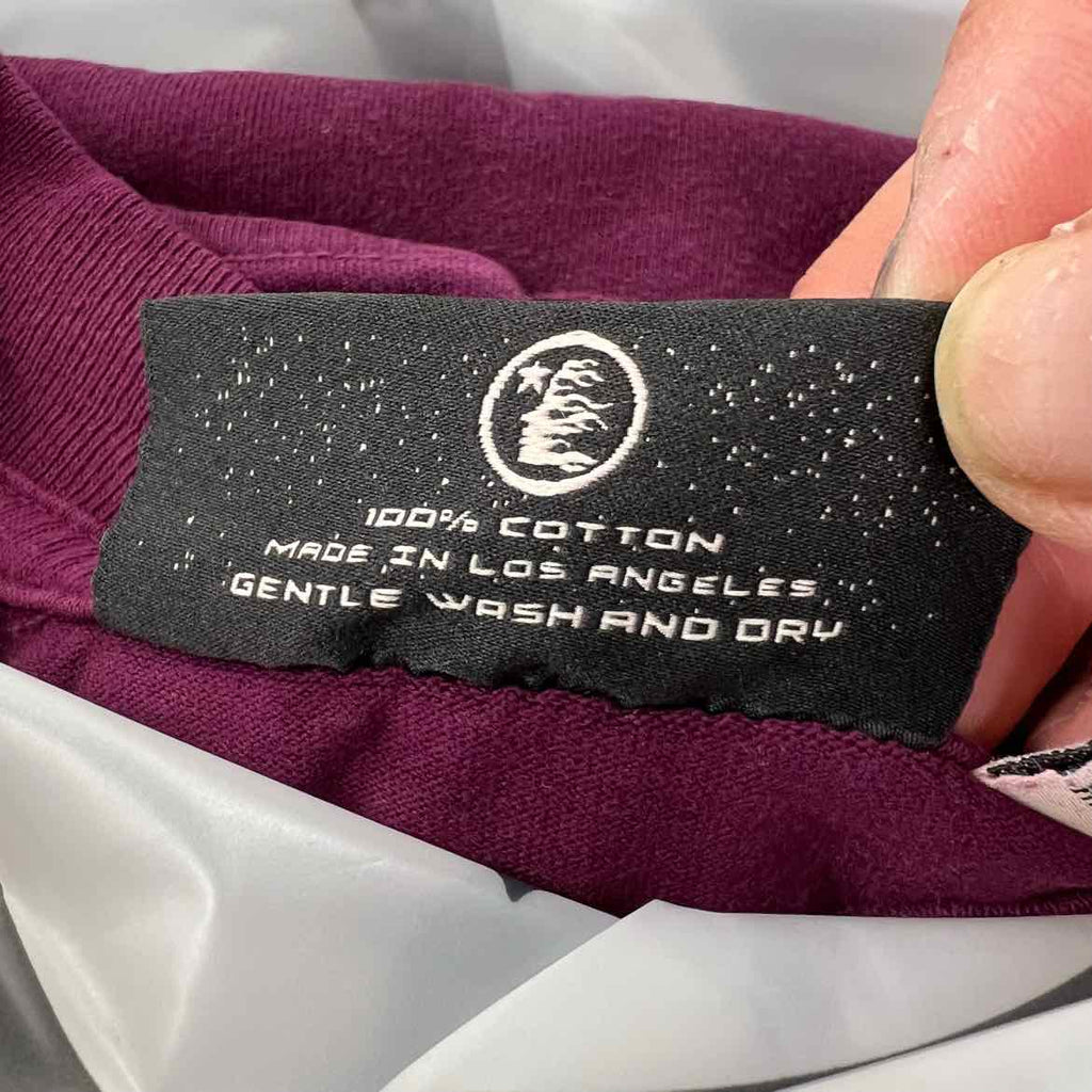 Hellstar T-Shirt "JESUS" Burgundy New Size L