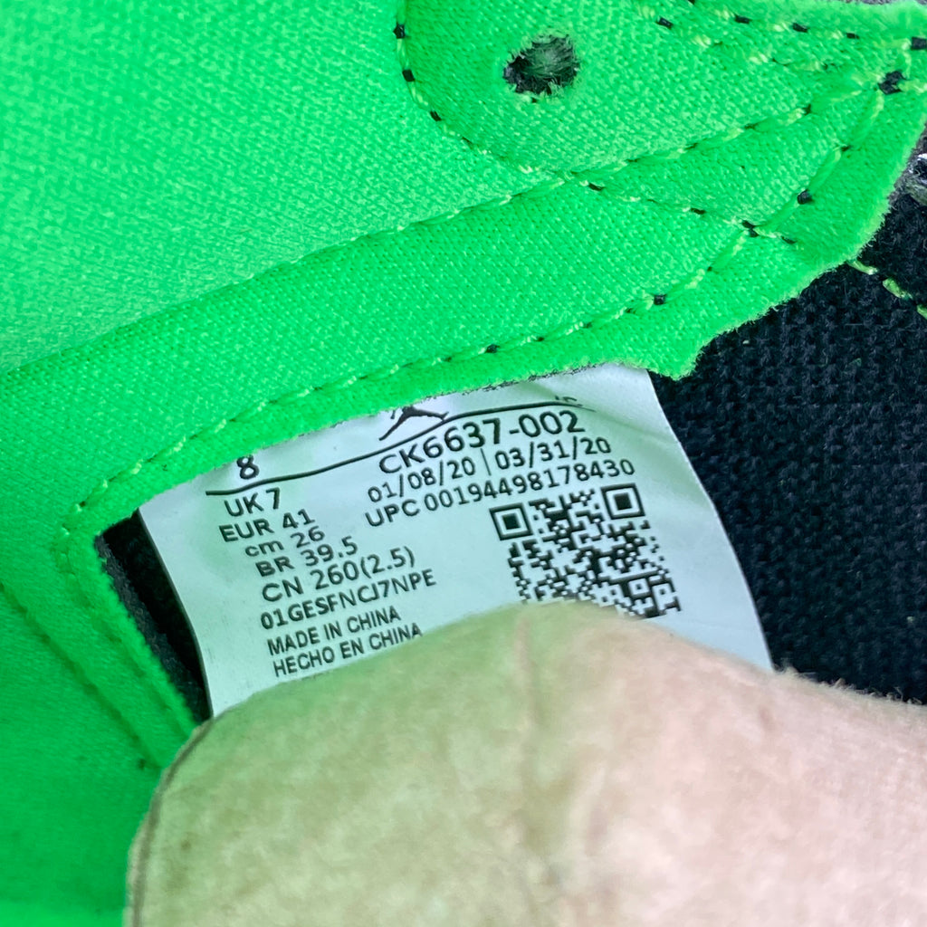 Air Jordan 1 High Zoom Air "Zen Green" 2020 New Size 8