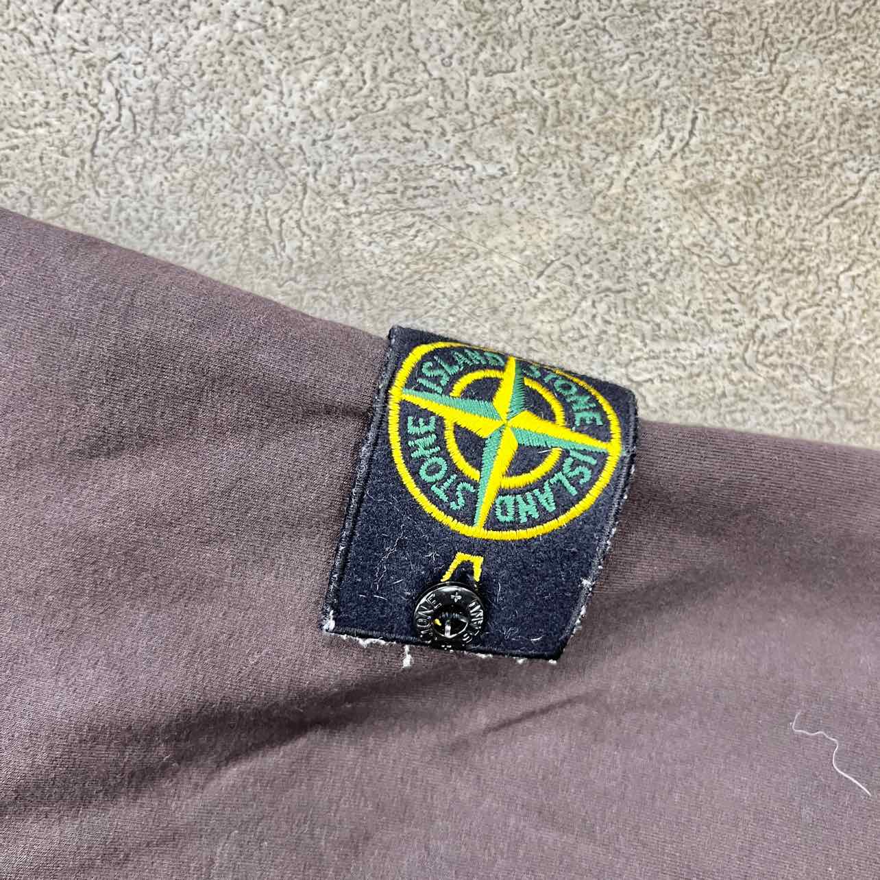 Stone Island Crewneck Sweater &quot;PATCH LOGO&quot; Black Used Size 2XL