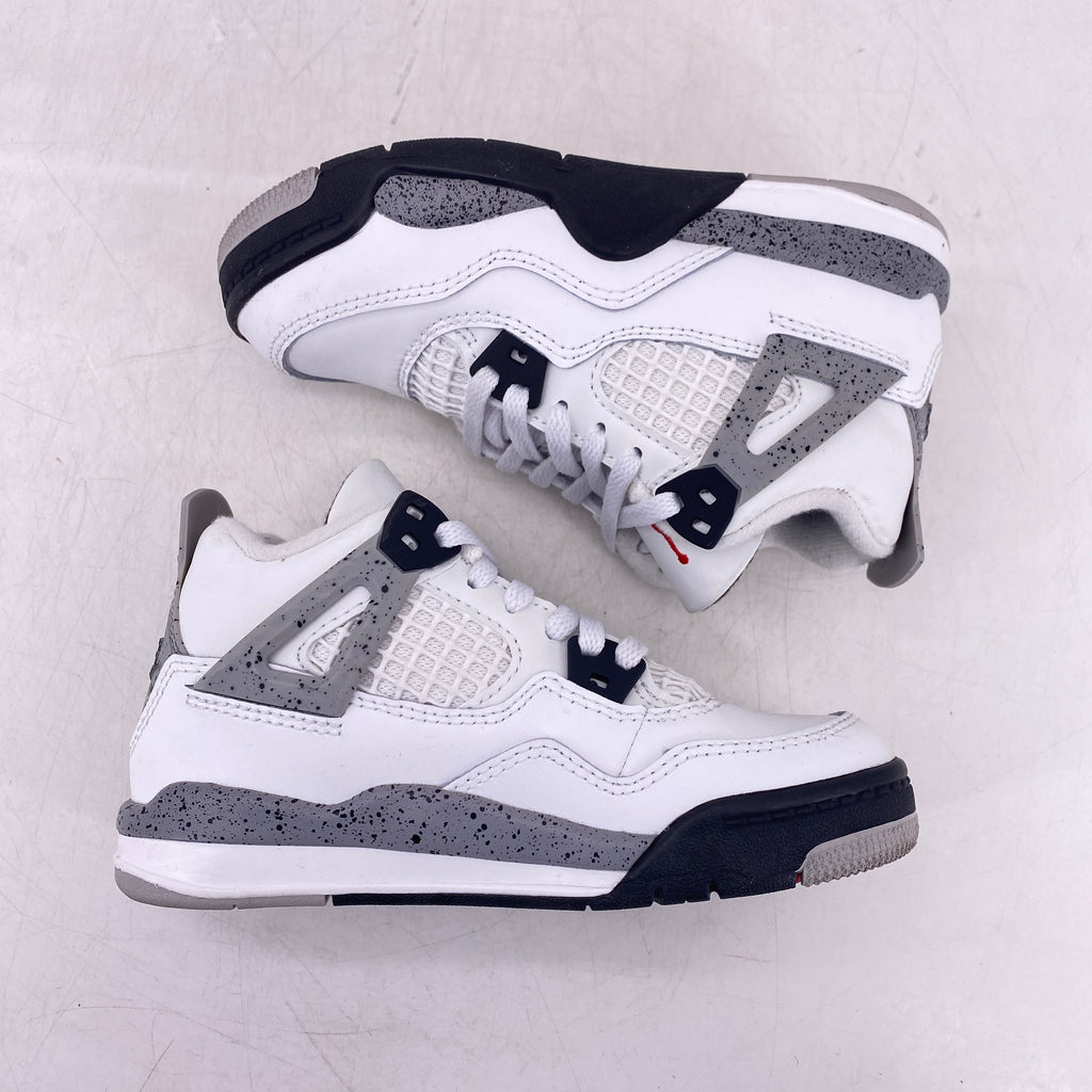 Air Jordan (PS) 4 Retro "White Cement" 2025 Used Size 10.5C